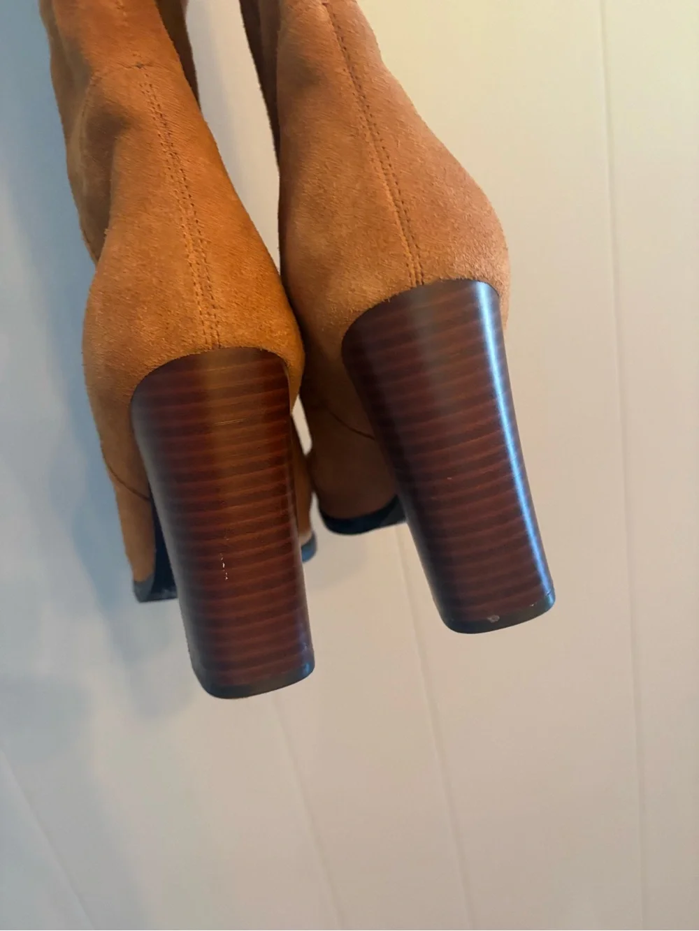 Sam Edelman Tall Suede Over-the-Knee Boots in Cognac Brown